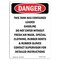 Signmission OSHA, Portrait Contained Leaded Gasoline Wear PPE, 14in X 10in Rigid Plastic, 10" W, 14" H, Portrait OS-DS-P-1014-V-1274 - alternate 1